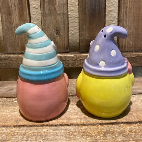Easter Gnome Salt & Pepper Shaker Set & Easter Gnome Bowl Bundle, Easter Gnomes - Picture 15 of 16